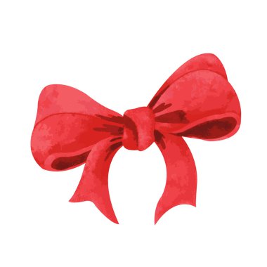 Süsleme, hediyeler ve hait tarzı için suluboya kırmızı hediye.