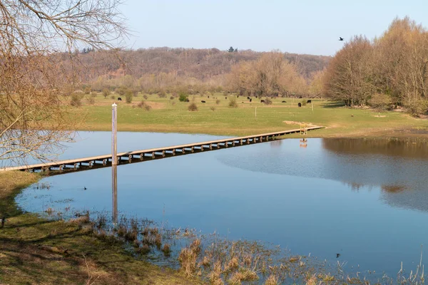 A bridge over a small water. This photo is make in the Netherlands in the 