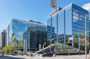 Modern buildings in Ottawa Ontario in Canada. High quality photo from an modern office in Ottawa.