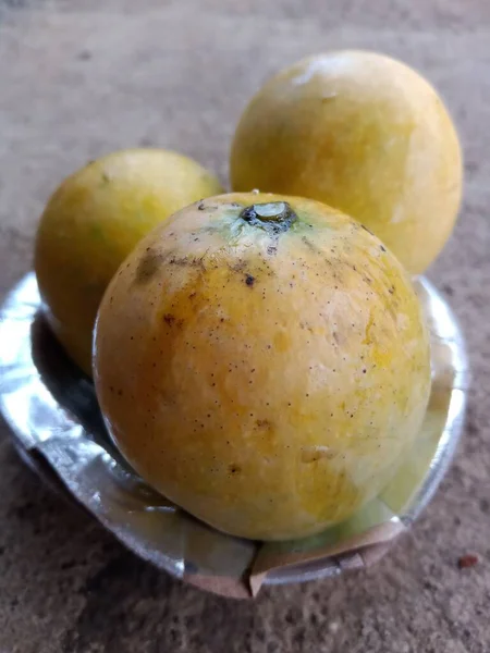 Mangos Frescos India Han Caído Suelo — Foto de Stock