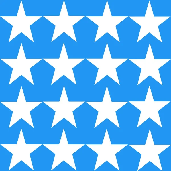 Mavi arkaplanda beyaz renk yıldız deseni 