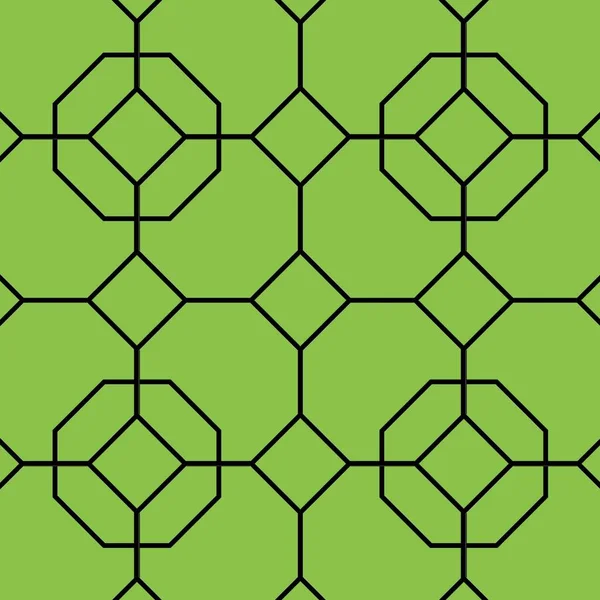 Tekstil ve giysi için yeşil renkli Arapça Geometri Desenleri