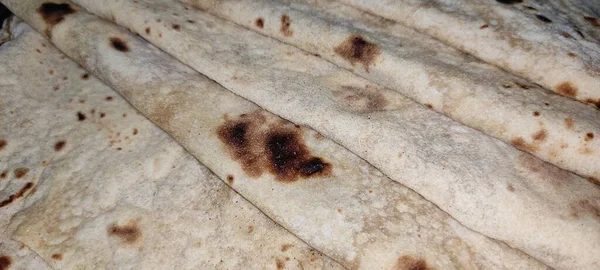 Indyjskie Jedzenie Chapati Gotowy Jedzenia Stół Obrazu — Zdjęcie stockowe