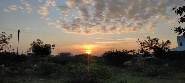 Золотой Час Заката — стоковое фото