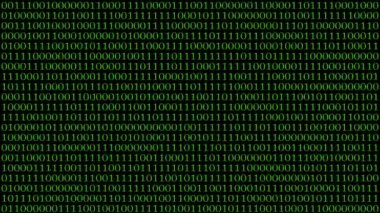 Modern teknoloji yeşil kod kavramını büyülüyor. Dijital soyut arkaplan.