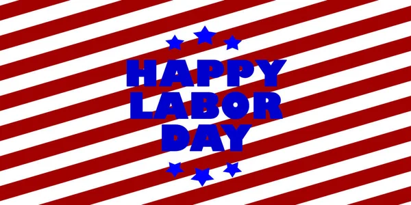 labor day background with text and red line