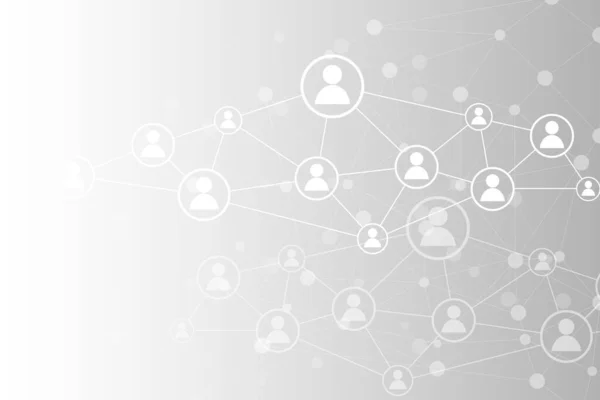 Sociaal netwerk verbinding concept — Stockvector