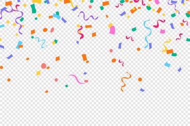 Renkli parlak konfeti