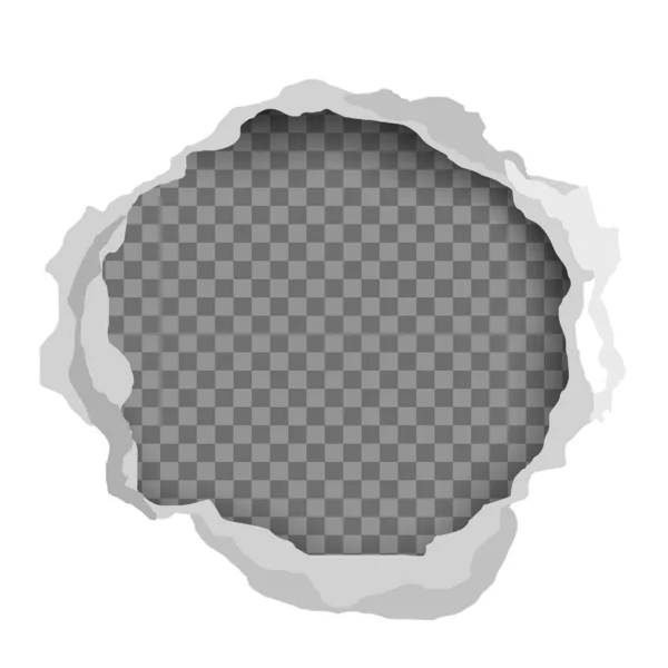 Розрізаний паперовий круг рамка — стоковий вектор
