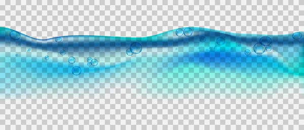 Water Splash Air Bubbles Transparent Background — Wektor stockowy