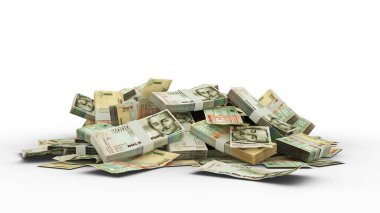 3D izole edilmiş 2000 Kolombiya Pezosu