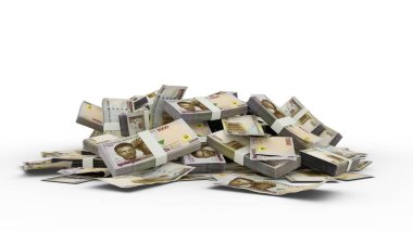 3D yığın 1000 Nijeryalı Naira notaları