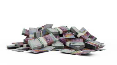 3D Stack of Cape Verdean escudo notes