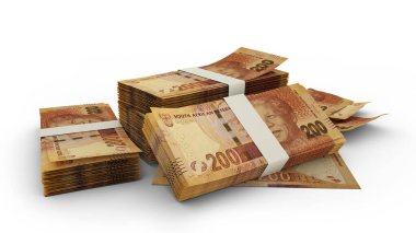 3D yığın 200 Güney Afrika rand notaları