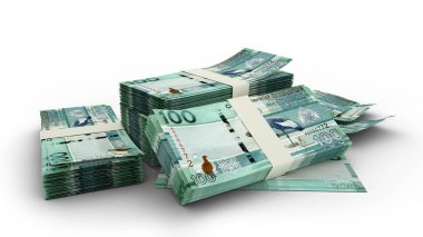 3D Stack of Gambian Dalasi notes