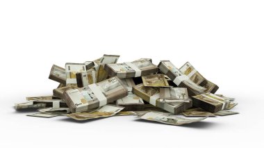 3D İzole Edilmiş Suriye Pound Yığını