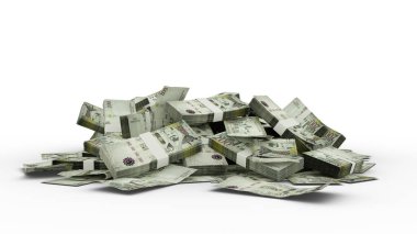 3D yığın 200 Suudi Arabistan Riyal notları