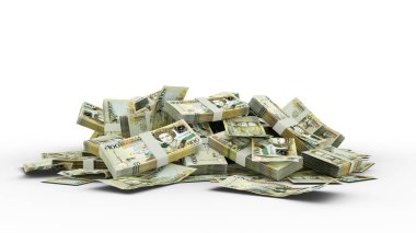 3 Boyutlu Doğu Karayip Doları Yığını