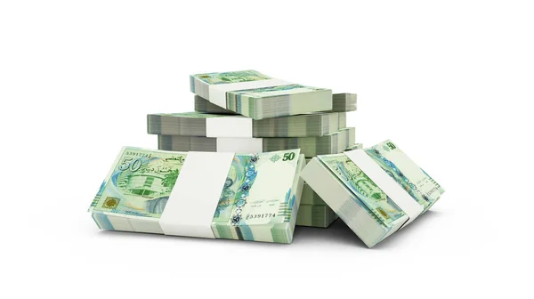 Tunus Dinar Banknotlarının Kopyası Tunus Para Birimi Notları Beyaz Arkaplan — Stok fotoğraf