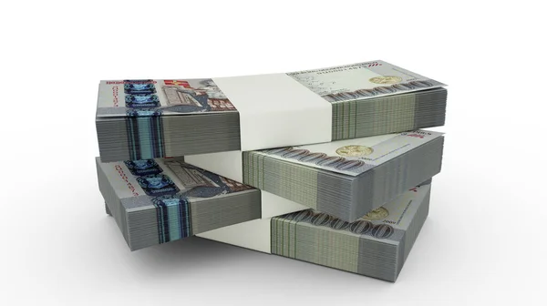 Renderelés Stack 100000 Örmény Dram Jegyzetek Néhány Csomag Örmény Valuta — Stock Fotó