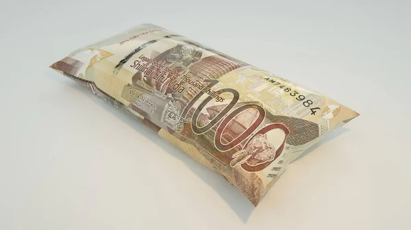 Rendering Inflated Kenyan Shilling Note Economic Inflation Concept — Foto de Stock