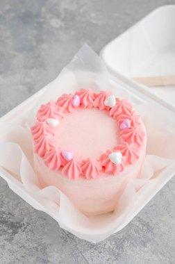 Bento keki. Beslenme çantasındaki farklı küçük pasta. Asya yemekleri trendi. Her tatil için güzel bir hediye.