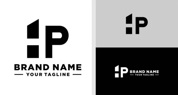 Logo Monogram Building Editable — Stockvektor