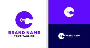 C harfi logo tıklaması Negatif Boşluk Yapılabilir