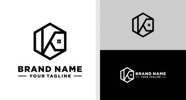 K harfi logo hegonometrik ev olumsuz SAPCE