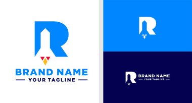 R harfi roket negatif uzay boşluğu.