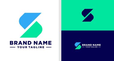 Harflerin logosu: Monogram Jeometrik Basit Düzenleme