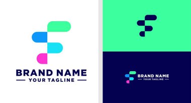 F harfi logo grafiksel CHART TEKNOLOJİ EDİLMESİ