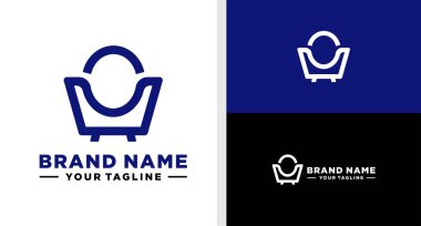 Mobilya Logosu Alışveriş Torbası Negatif Uzay Yapılabilir