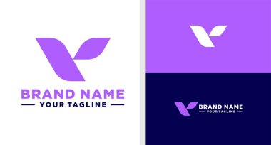 V harfi logosu SHAF GERÇEK Oluşturulabilir