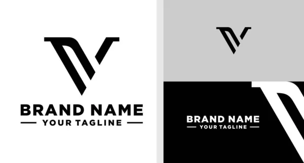Logo Monogram Luxury Simple Editable — Stockový vektor