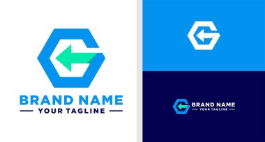 G harfi logo Arrow hegonomu verilebilir.