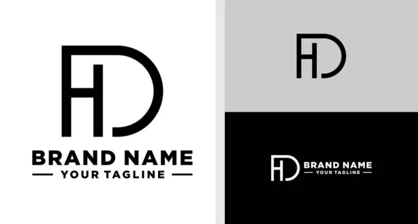Logo Monogram Line Luxury Editable — 图库矢量图片