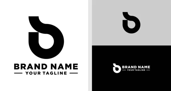 Letter Logo Monogram Lowercase Simple Editable — Stok Vektör