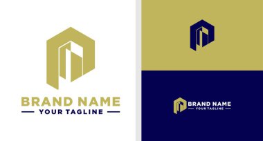 P harfi logo oluşturma Negatif uzay verimliliği