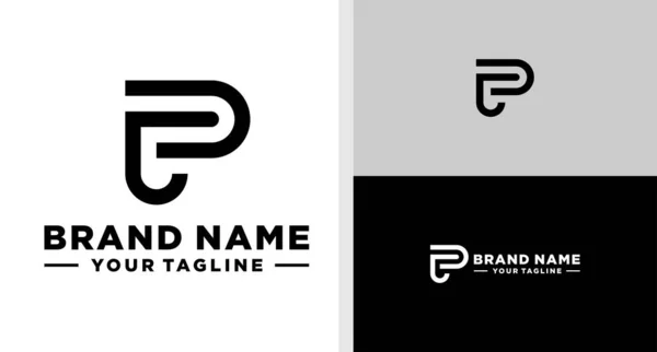 Logo Monogram Line Editable — 图库矢量图片