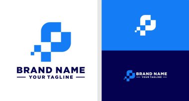 P harfi logo veri dijital veriler verilebilir.