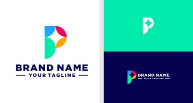 P harfi logosu basit modellenebilir.