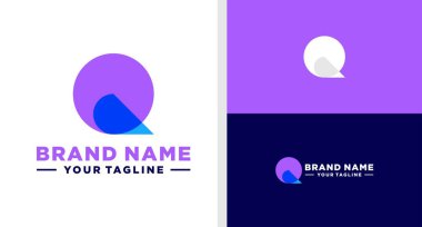 Q harfi logo monogram modelim verimlidir.