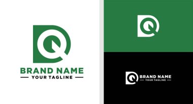 DQ logosu monogram Negatif Boşluk Yapılabilir