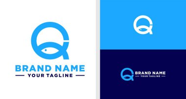 Q harfi logo balığı oltası verilebilir.