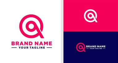 Q harfi logo monogram Unique EDITable