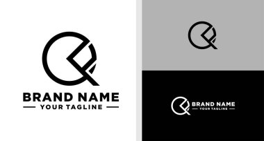 QF logosu monogram çizgisi Basit Düzenlenebilir