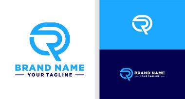 QR Logo Monogram Model Tech Düzenlenebilir