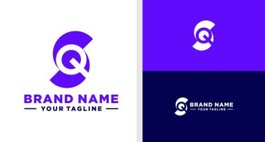 SQ logosu monogram Negatif Boşluk Yapılabilir