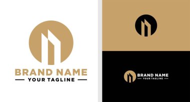 Bina logosu Luxury Yüksek Sonu Basit Bitiş